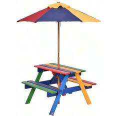 Picnic Tables Shein 4 Seat Picnic Table W Umbrella
