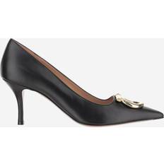 Ferragamo Pumps Ferragamo Läder Maxi Pumps Med Krokar - Svart