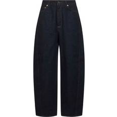 Women Jeans Givenchy Cropped High-rise Barrel-Leg Jeans - Blue