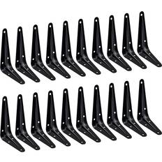 20 Pack Heavy Duty Black Metal Shelf Brackets