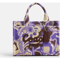 【COACH】Cargo Tote Bag 20 With Paisley Print Coach Cargo Tote Bag 20 With Paisley Print - Silver/Purple