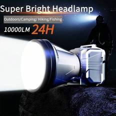Torches Shein LED Rechargeable USB Headlamp 10000 High Lumen