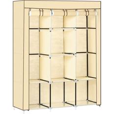 Rebrilliant Chittening 125cm Clothes Storage System Beige Wardrobe
