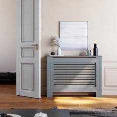 Horizontal Stripe Design Radiator Cover Athonite Gray