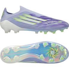 Gröna Fotbollsskor adidas F50 Sparkfusion Elite Low Cut Laceless Fg Ag - Violet Tone/Lucid Lemon/Lila
