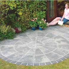 Groundwork Bradstone Old Riven Autumn Silver Paving Set 4.52m² Pack 34