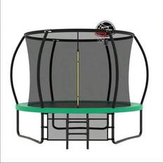 Trampolines Shein DlandHome 10FT Pumpkin 360 Degree Trampoline
