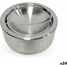 Ashtrays Confortime Steel Ashtray 12 x 5 cm 24 Units