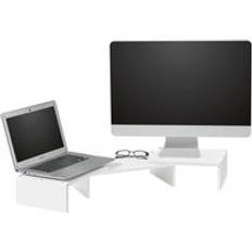 SoBuy BBF08-W Monitor Stand Riser Desk Organizer