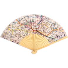 Handfläktar Kikkerland Paris Transit Map Fan