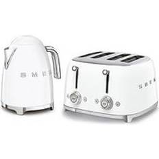 Smeg White Kettles Smeg 50'S Style Kettle KLF03Whuk Toaster