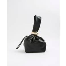 Clutches River Island Womens Black Metal Grab Bag