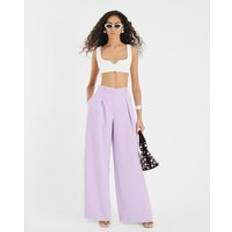 River Island Womens Purple Wide Leg Trousers