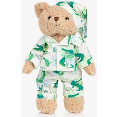 Crocodile Pyjama Teddy Bear - Beige Green