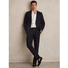 Reiss Jakkesæt Reiss Navy Gerrard Slim Fit Jersey Drawstring Suit Trousers
