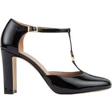 LK Bennett Block Heel Heels & Pumps LK Bennett Almina Leather Mary Jane Court Shoes - Black