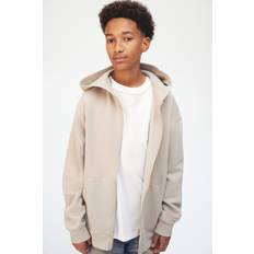 H&M Light Beige Zip-Through Hoodie - Light Beige