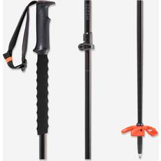 Telescopic Freeride Ski Poles Grey Orange
