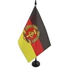 Fahnen AZ-Flag Tischflagge Demokratische Republik 21x14 cm Schwarz