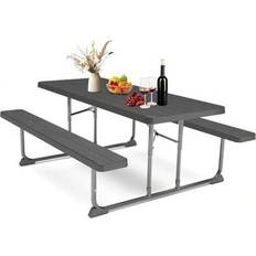 Picnic Tables Shein Picnic Table With Benches Expandable