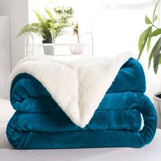 Kaylie Soft Sherpa Fleece Fur Dual Sided Throw 130cm x 150cm