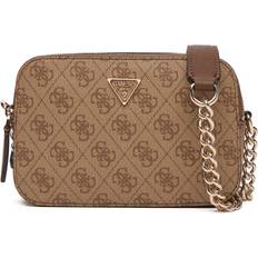 Skuldertasker på tilbud Guess Elegant Crossbody Kamerataske Noelle II Uld - Brun/Lysebrun