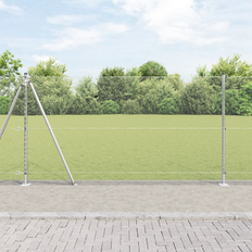 Stål Hegn på tilbud vidaXL Hexagonhegn 1.2x10 m Galvaniseret Stål 7 Stk