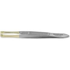 Tweezers Manicare Flat Tweezer Stainless Steel Gold Plated
