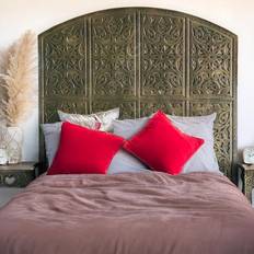 Têtes de lit Style Oriental Bois Sculpté Linium 120 cm Bronze Tête de lit