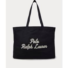 Polo Ralph Lauren Tasker Polo Ralph Lauren Embroidered Canvas Tote 100% Cotton - Black