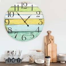 MDF Wall Clocks Berkfield Home Multicolour 60 cm MDF Wall Clock