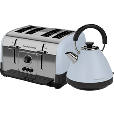 Morphy Richards Blue Kettles Morphy Richards Venture Kettle and Toaster Set Duck Egg Blue