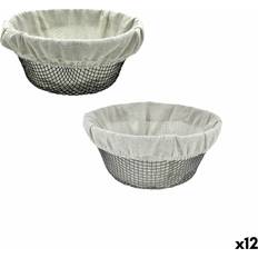 Metal Bread Baskets Metal 23 x 23 x 10 cm Set of 12 Bread Basket