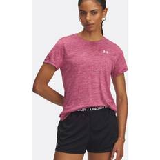 Under Armour Breathable T-shirts Under Armour Tech Twist T-Shirt Women Short Sleeve - Berry