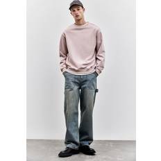 H&M Men Jumpers H&M Pink Loose Fit Sweatshirt - Men