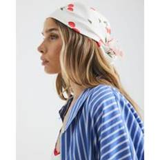 River Island Scarfs River Island Womens White Cherry Print Scarf Bandana