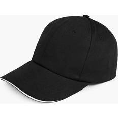 Women Caps boohoo Plain Baseball Cap - Black