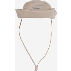 Jacquemus Justerbar Linned Bomuld Beige Hat - Hvid