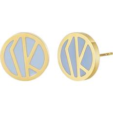 Bud to rose Örhängen Bud to rose Enamel Earring - Blue/Gold