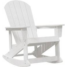 VidaXL Trä Gungstolar vidaXL Adirondack Gungstol Vit 73.5x92x90 cm HDPE