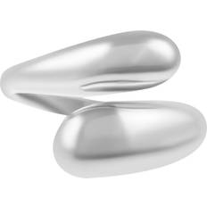 Adornia Silver Plated Overlapping Chunky Bands Ring