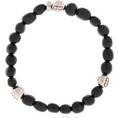 Men - Nickel Free Bracelets Ferragamo Men Baroque Beads Bracelet - Black
