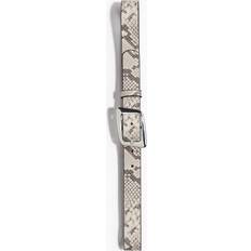 Recycled Fabric Belts H&M Ladies Snakeskin Patterned Belt - Beige