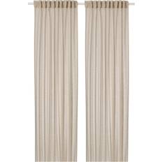 IKEA Gardiner & Tilbehør IKEA Hällebräcka Tynde Gardiner 2 Stk Lys Beige 145x250 cm