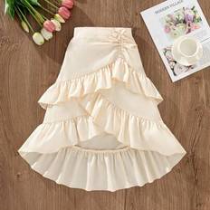 Pleated skirts - Polyester Shein Young Girl Solid Color Pleated Mini Skirt - Vacation