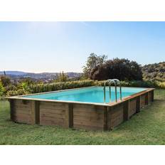 Piscine e Accessori Habitat et Jardin Kit Piscina In Legno Tampa 7.20 x 4.20 x 1.44 m