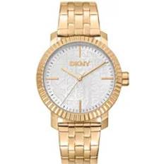 DKNY Elegant Stålrem Analog Klocka Dam