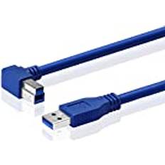Kablar S SIENOC USB 3.0 En Typ Hane Till B Hane 90 Graders 60 cm