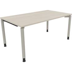 Möbler Soennecken Vierfuß Rundrohr B1600xT900xH680-820 Schreibtisch