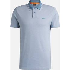 Fitness & Gym Polo Shirts Boss Orange PeOxford New Polo Relaxed-fit Polo Shirt - Light Blue